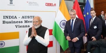Pm Addresses India Austria Ceo Meeting.