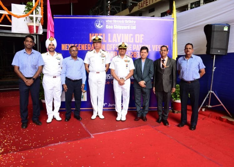 Keel laid for ngopv at gsl
